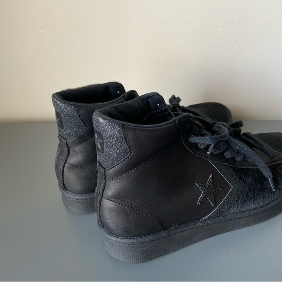 Converse Pro Leather 'Black Pony Hair' Sneakers Shoes - Picture 3 of 9